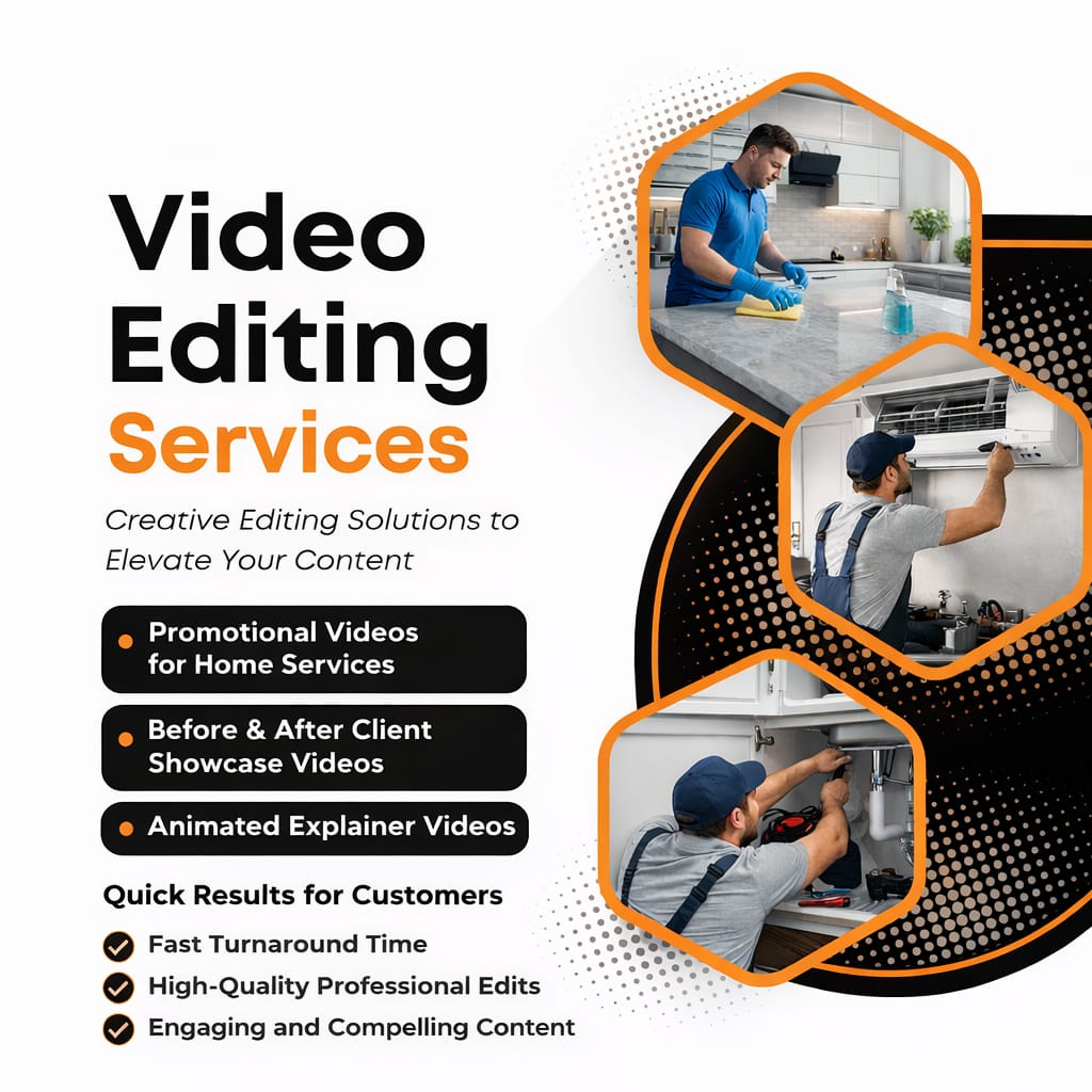 Professional video editing services timeline showing cuts, transitions and color grading